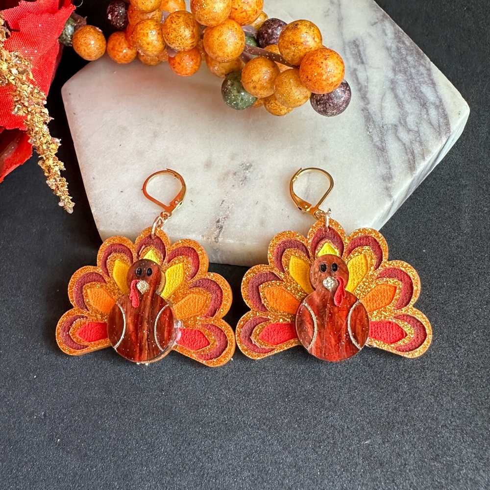 Turkey Earrings Thanksgiving Gifts Fall Jewelry